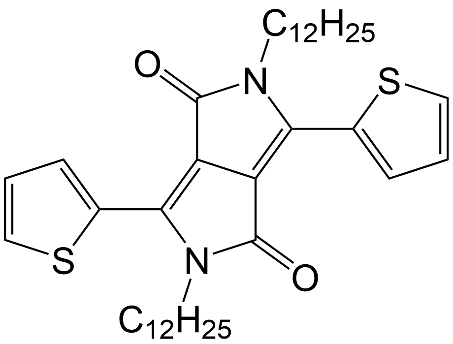 2,5-didodecyl-3,6-di(thiophen-2-yl)pyrrolo[3,4-c]pyrrole- 1,4(2H,5H)-dione/